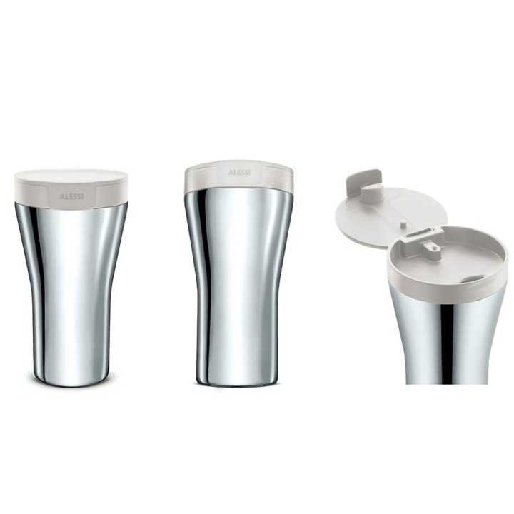 Alessi Caffa Rejsekrus 0,4L Hvid