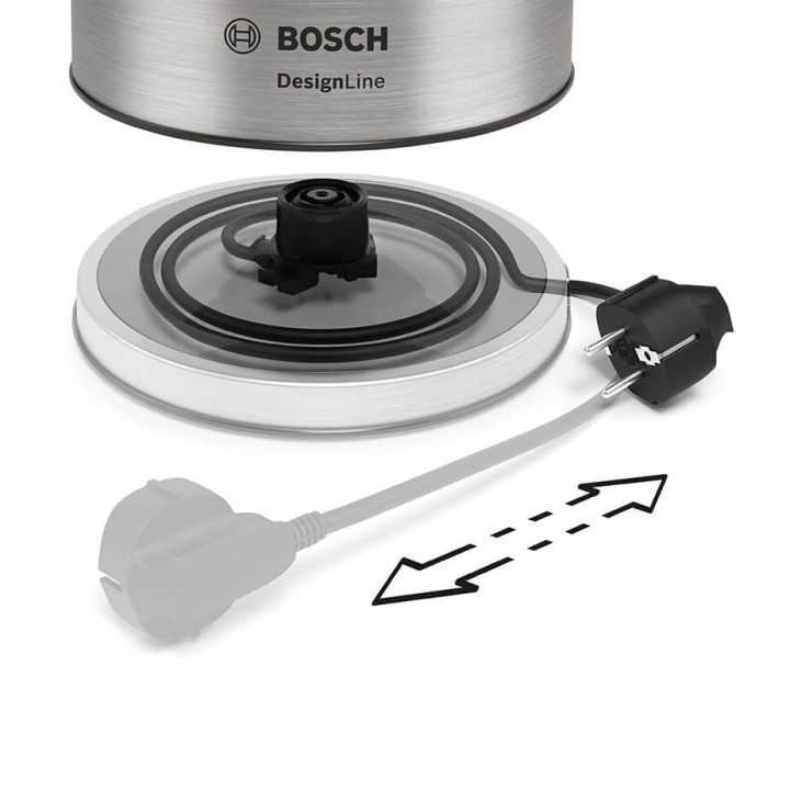 Bosch Elkedel TWK5P480 DesignLine 1.7 l Stål Bosch Elkedel TWK5P480 DesignLine 1.7 l Stål