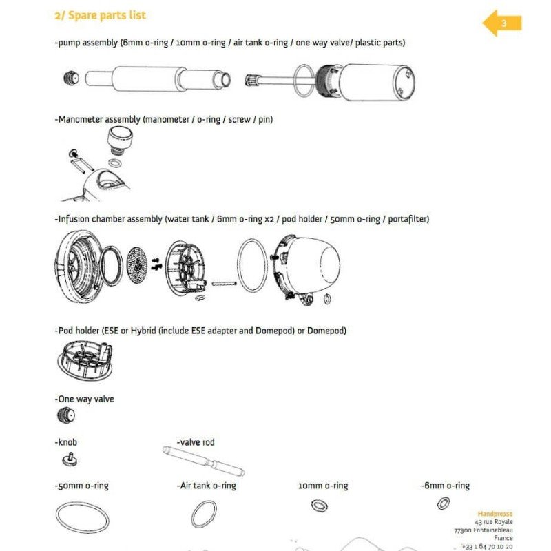 Handpresso pumpe O-ring 