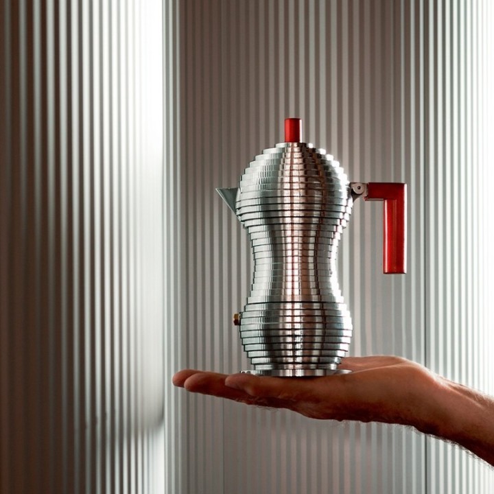 Alessi Pulcina Induktion 6 Kop. Espressokande Rød