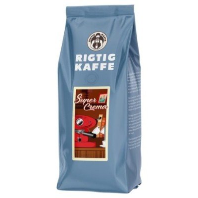 Rigtig Kaffe Super Crema 500g Hele kaffebønner