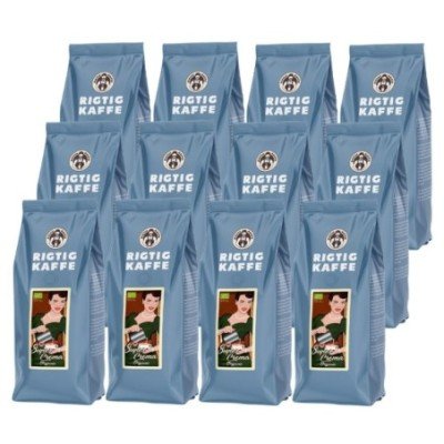 Rigtig Kaffe Super Crema Økologisk 6kg Hele kaffebønner