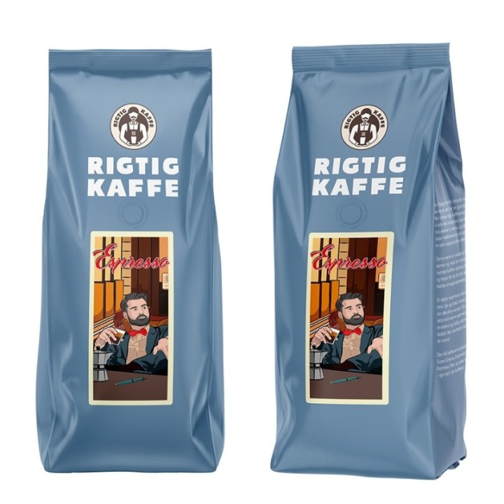 Rigtig Kaffe Espresso 3kg Hele kaffebønner