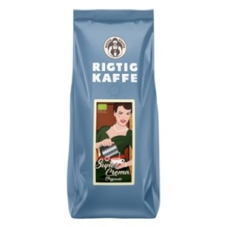 Rigtig Kaffe Super Crema Økologisk v/24kg Hele kaffebønner