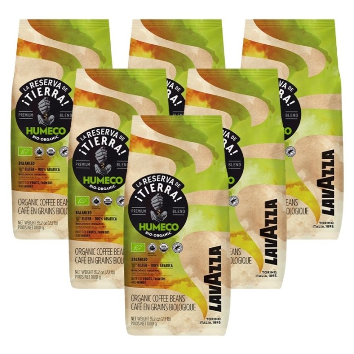 Lavazza La Reserva de Tierra Humeco Økologisk 6kg Hele kaffebønner