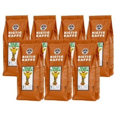 Rigtig Kaffe Tanzania No. 2 - 7x400g Hele kaffebønner