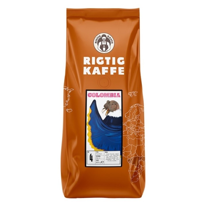 Rigtig Kaffe Colombia No. 4 - 15x400g Hele kaffebønner