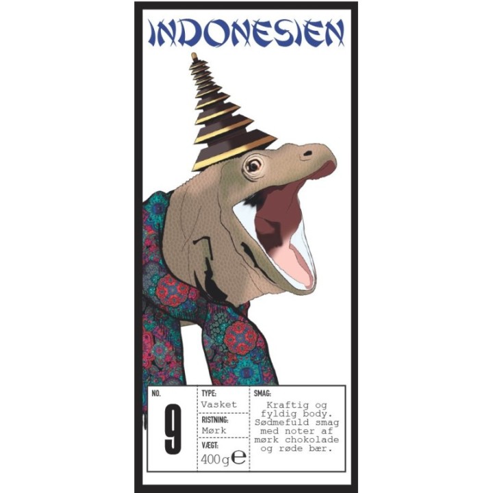 Rigtig Kaffe Indonesien No. 9 - 7x400g Hele kaffebønner