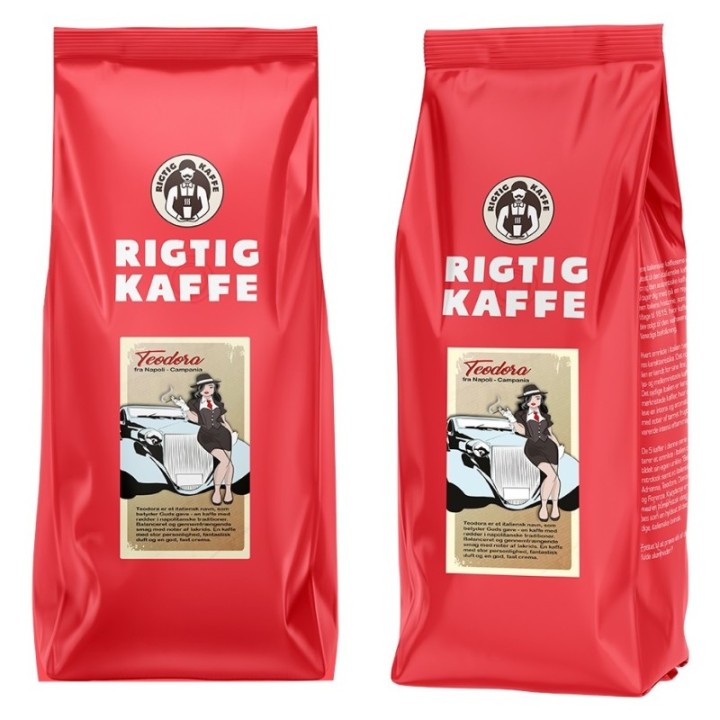 Rigtig Kaffe Teodora v/24kg Hele kaffebønner