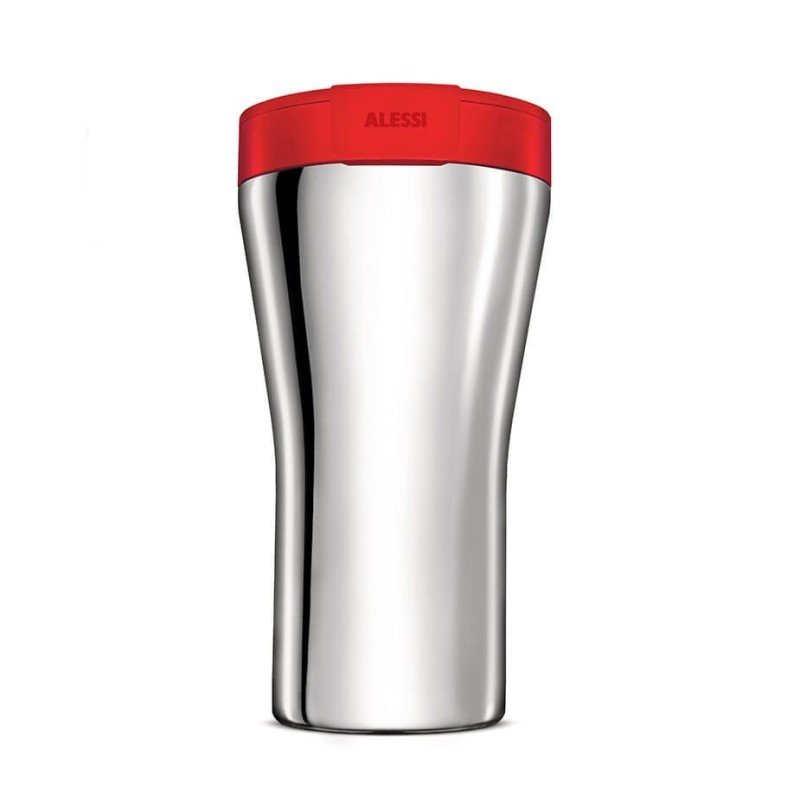 Alessi Caffa Rejsekrus 0,4 L Rød