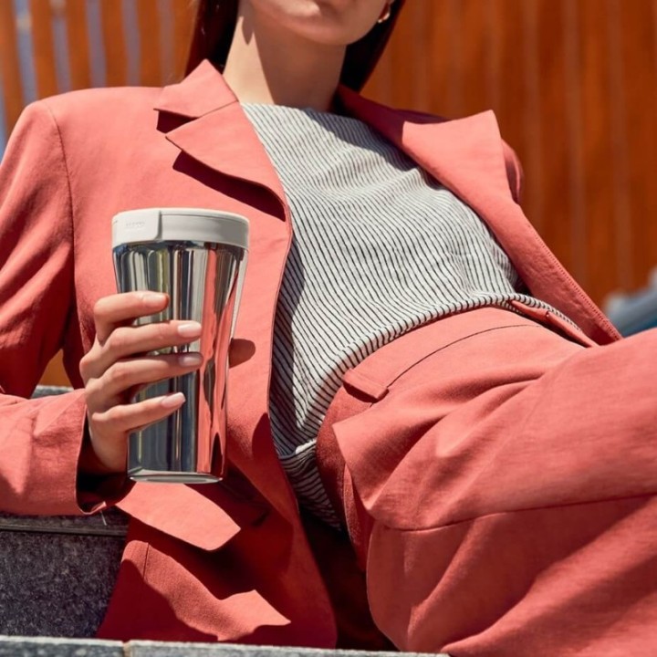 Alessi Caffa Rejsekrus 0,4 L Hvid