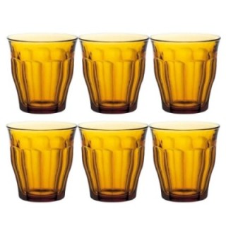Duralex Picardie Caféglas 25 cl Amber 6 Stk
