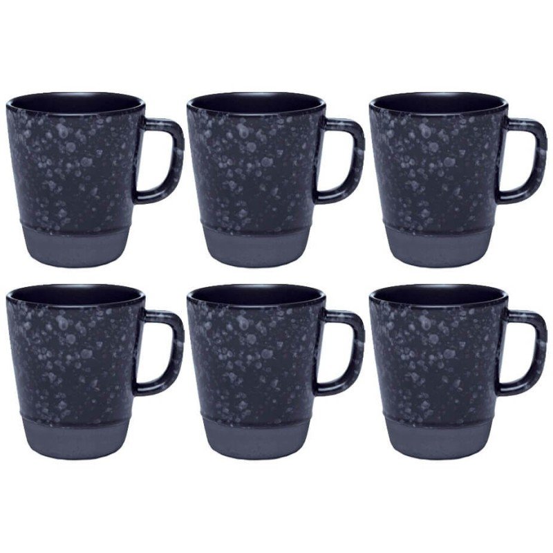 Aida RAW Mugg med Handtag 0,30L 6 st Nordic Black