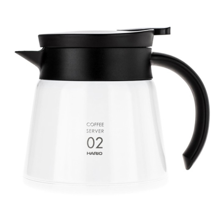 Hario V60-02 Rustfrit Stål Server 0,6 L Hvid