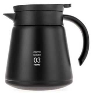 Hario V60-03 Rustfrit Stål Server 0,8 L Sort