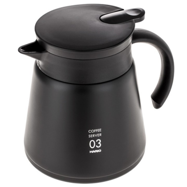 Hario V60-03 Rustfrit Stål Server 0,8 L Sort