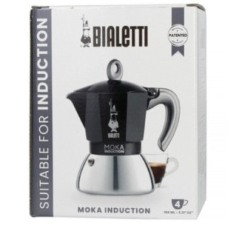 Bialetti Moka Induction 4 Kop. Espressokande Sort