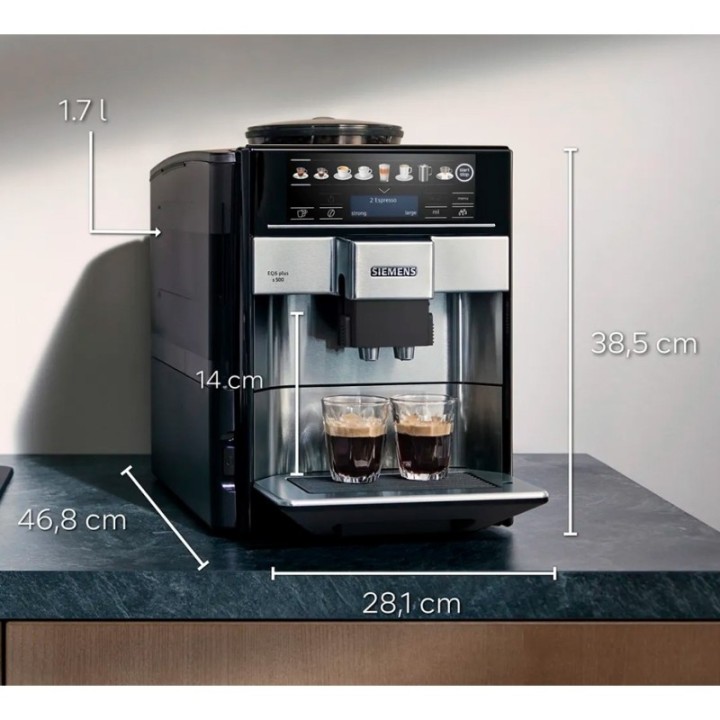 Siemens TE655203RW EQ6 s500 Inkl. Rigtig Kaffe & Pleje