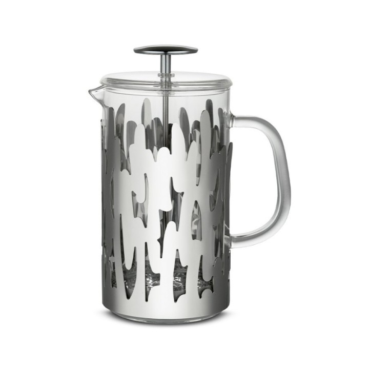 Alessi Barkoffee 8 Kop. Stempelkande Stål