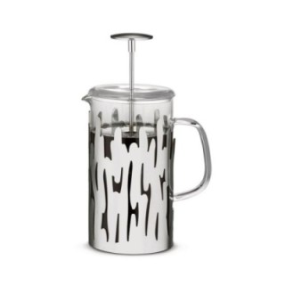 Alessi Barkoffee 8 Kop. Stempelkande Stål