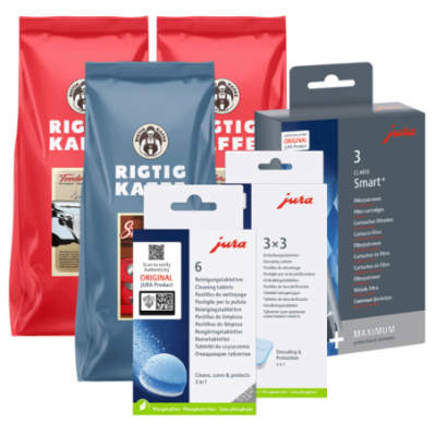 Jura Plejepakke Claris Smart+ Inkl. 3kg Rigtig Kaffe