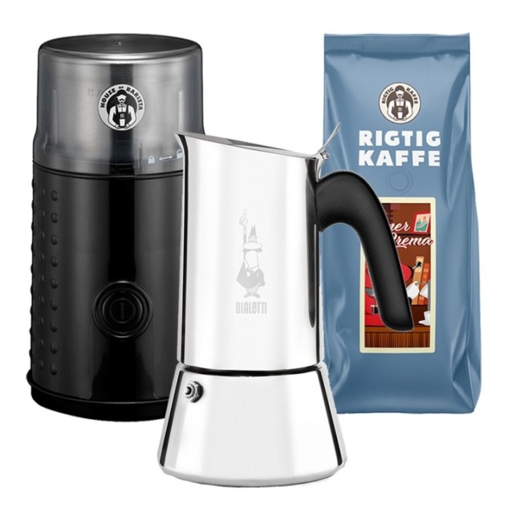 House of Barista Kaffemølle & Pour Over Inkl. 400g Rigtig Kaffe