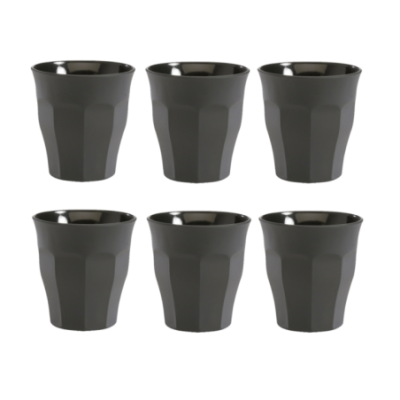 Duralex Picardie Caféglas 9 cl 6 Stk Sort