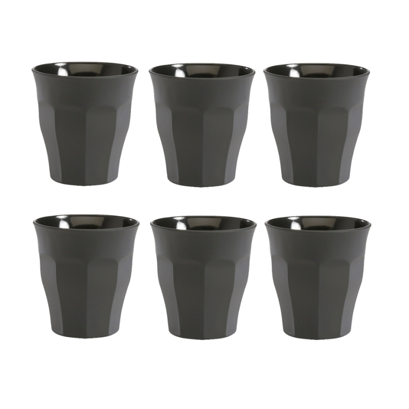 Duralex Picardie Caféglas 9 cl 6 Stk Sort