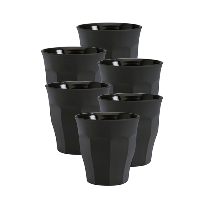 Duralex Picardie Caféglas 9 cl 6 Stk Sort
