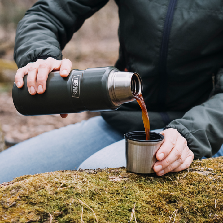 Thermos Stainless King Termoflaske 0,47 L Army