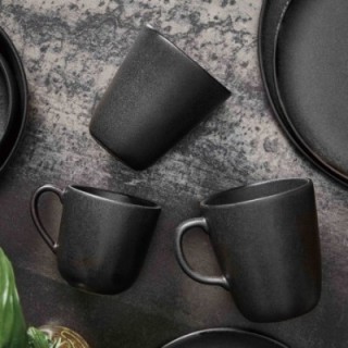 Aida RAW Krus 30 cl 6 Stk Titanium Black