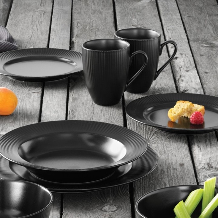 Aida Groovy Krus m. Hank 30 cl 4 Stk Sort