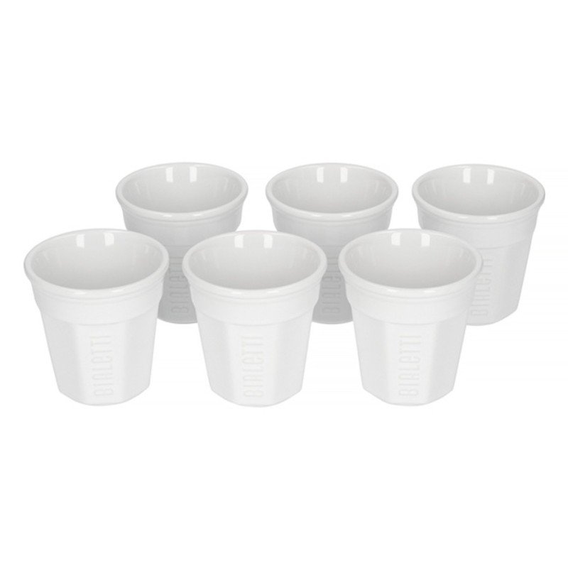 Bialetti Bicchierini Espressokopper 6 Stk Hvid