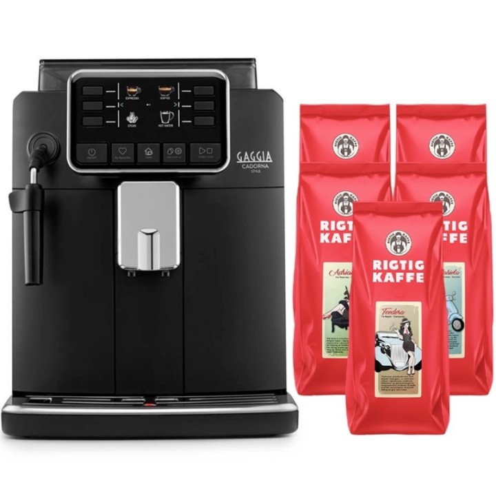 Gaggia Cadorna Style Espressomaskine Inkl. 2,5kg Rigtig Kaffe