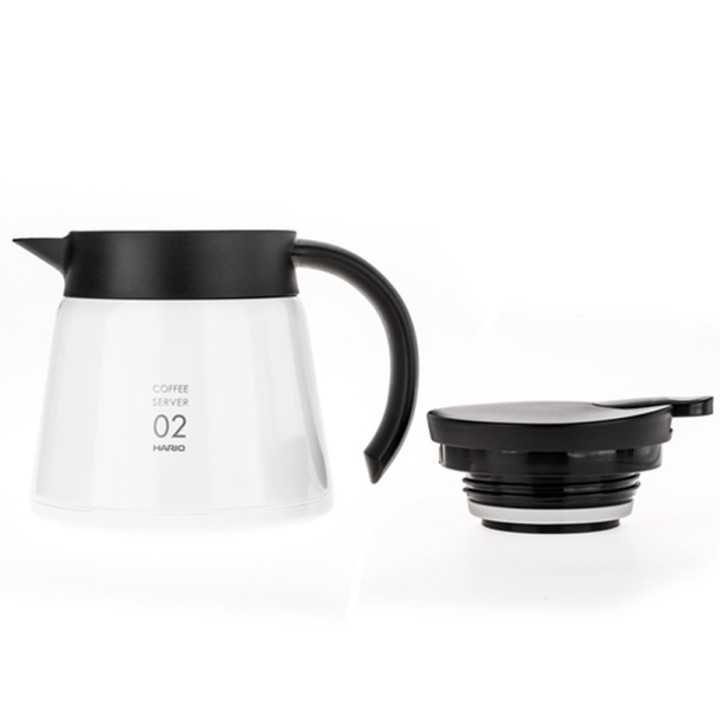 Hario V60-02 Rustfrit Stål Server 0,6L Hvid Hario V60-02 Rustfrit Stål Server 0,6L Hvid