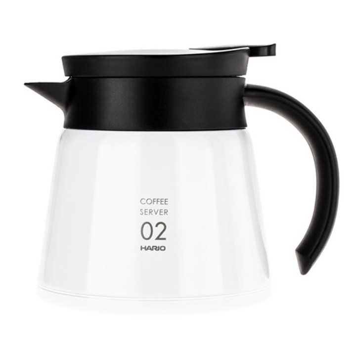 Hario V60-02 Rustfrit Stål Server 0,6L Hvid Hario V60-02 Rustfrit Stål Server 0,6L Hvid