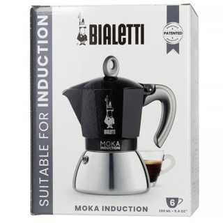 Bialetti Moka Induction 6 Kop. Espressokande Sort Bialetti Moka Induction 6 Kop. Espressokande Sort