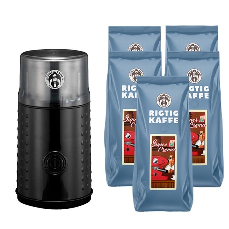 House of Barista Elektrisk Kaffemølle Inkl. 5kg Super Crema
