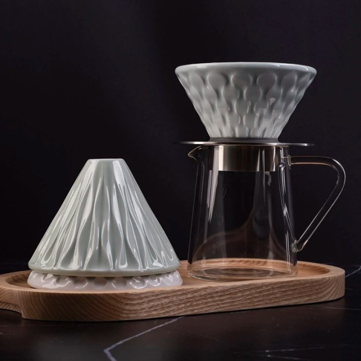 Loveramics Brewers Mellow Dripper Celadon Blå 2 Kop.