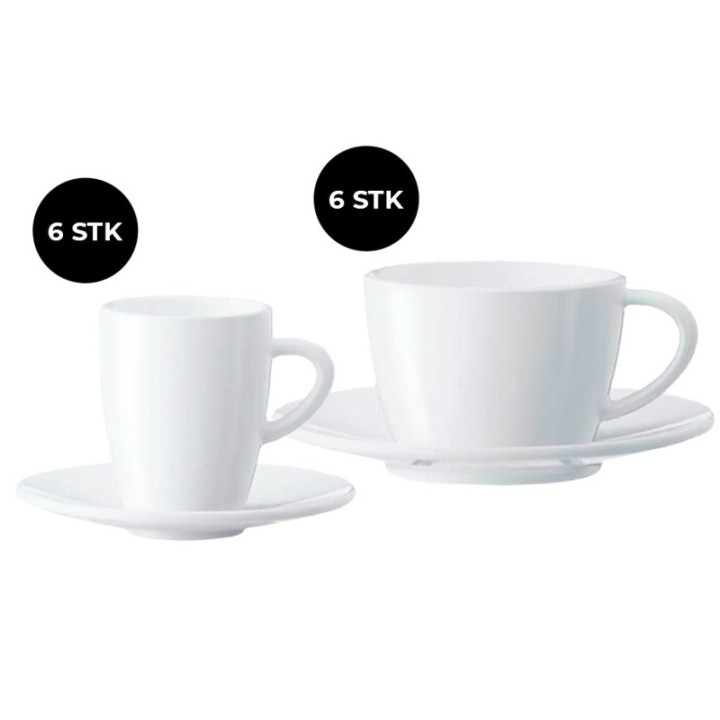 Jura Espresso- og Cappuccinokopper 12 Stk