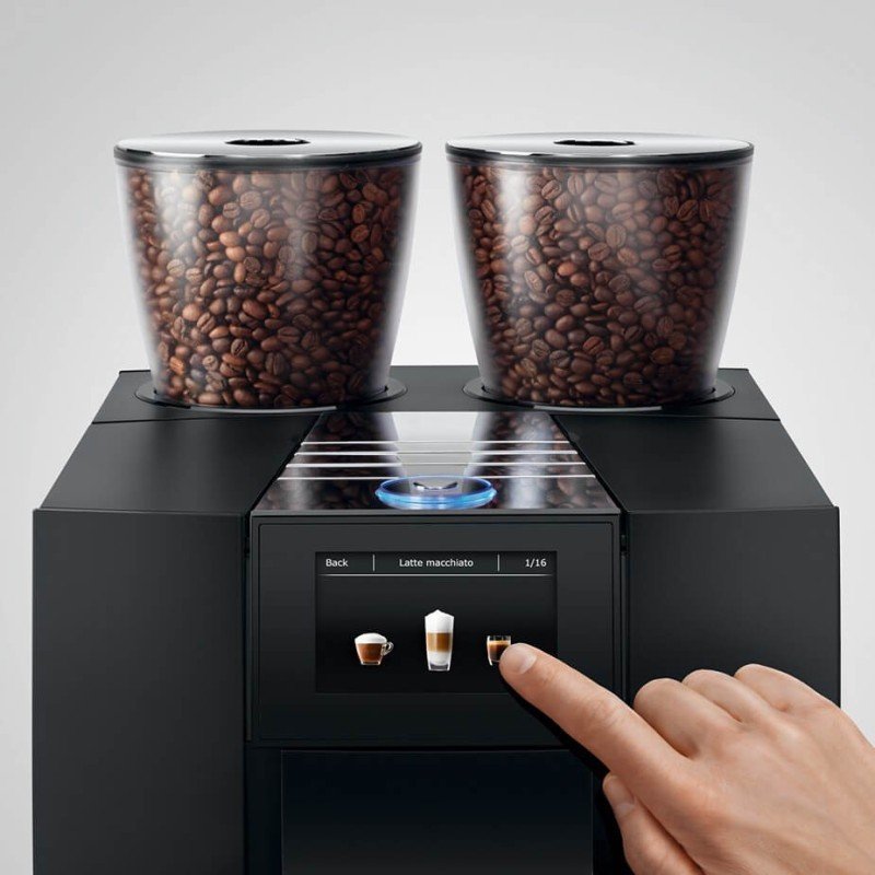 Jura Giga X8c (EB) Alu Black Espressomaskine Inkl. 2,5L Cooler, Pleje, 12kg Kaffe & Opsætning