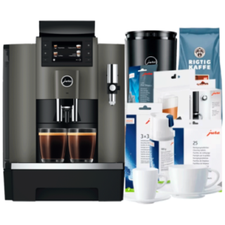 Jura W8 (EA) Espressomaskine Inkl. 2,5L Cooler, Pleje, Kopper & 6kg Kaffe