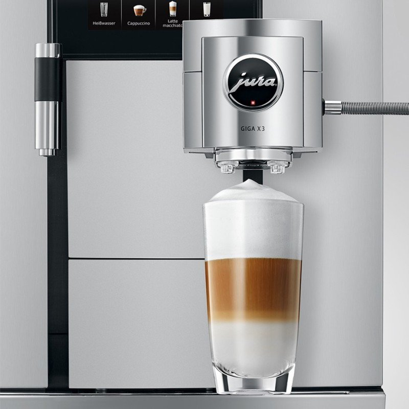 Jura Giga X3 (EB) Alu Espressomaskine Inkl. 1L Cooler, Pleje, 12kg Kaffe & Opsætning