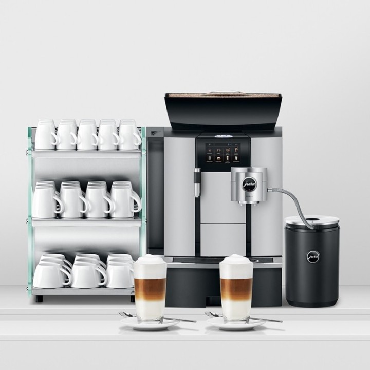 Jura Giga X3 (EB) Alu Espressomaskine Inkl. 1L Cooler, Pleje, 12kg Kaffe & Opsætning
