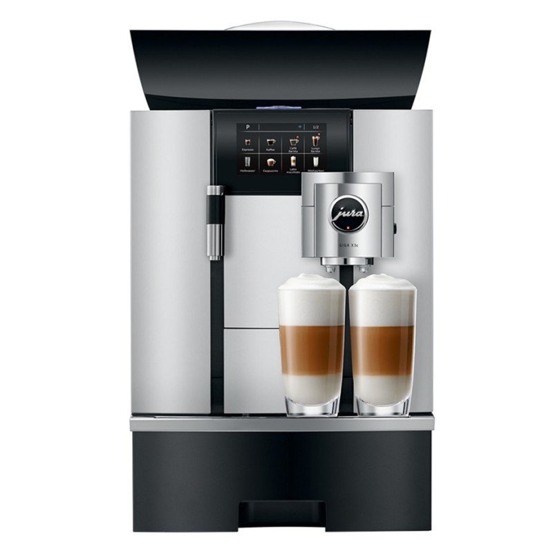 Jura Giga X3c (EB) Alu Espressomaskine Inkl. 1L Cooler, Pleje, 12kg Kaffe & Opsætning