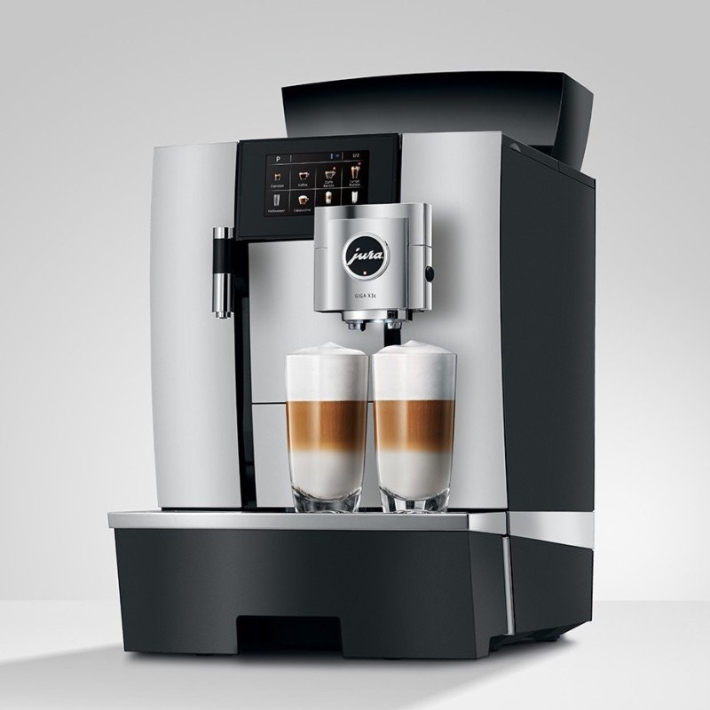 Jura Giga X3c (EB) Alu Espressomaskine Inkl. 1L Cooler, Pleje, 12kg Kaffe & Opsætning