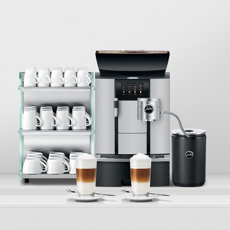 Jura Giga X3c (EB) Alu Espressomaskine Inkl. 1L Cooler, Pleje, 12kg Kaffe & Opsætning