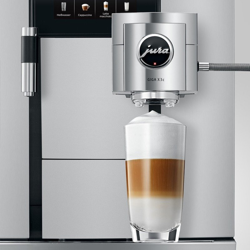 Jura Giga X3c (EB) Alu Espressomaskine Inkl. 1L Cooler, Pleje & 12kg Kaffe