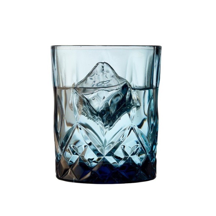 Lyngby Sorrento Whiskyglas 32 cl 4 Stk Blå