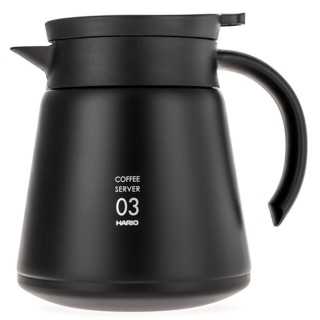 Hario V60-03 Rustfrit Stål Server 0,8L Sort
